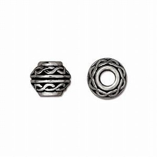TierraCast 8mm Fine Silver Finish Celtic Large Hole Beads 5 pcs. 94-55 –  Royal Metals Jewelry Supply